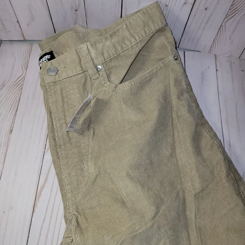 Land's End Mens Traditional Fit Corduroy Pant Size 36 Tan NWT